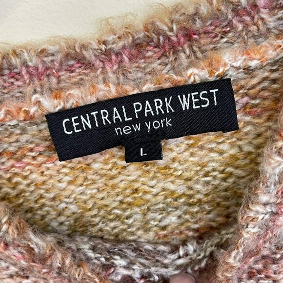 Central Park West Space Dye Multi Color Sweater Sz Large Multicolor - Picture 3 of 4